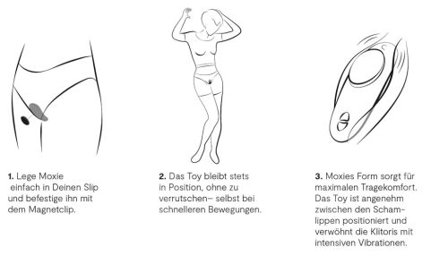 We-Vibe Moxie+ - hordható, app-vezérelt csiklóizgató vibrátor (fekete)