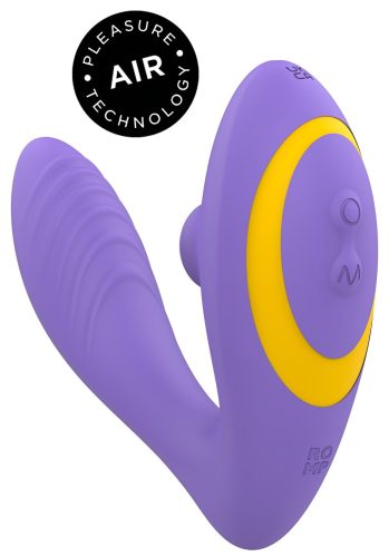 ROMP Reverb - léghullámos csiklóizgató és G-pont vibrátor (lila)