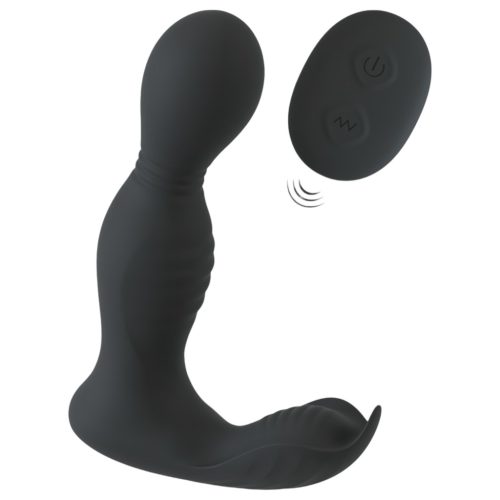 Rebel - távirányítós 2in1 prosztata vibrátor (fekete)