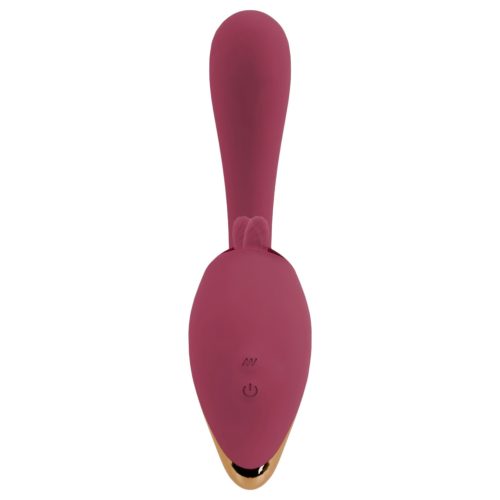 Javida - nyelves 2in1 vibrátor (piros)