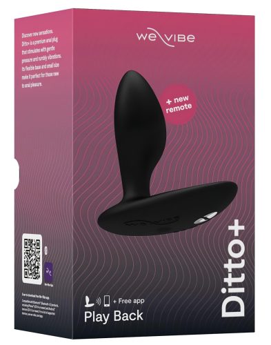 We-Vibe Ditto+ - app-vezérelt anál vibrátor (fekete)
