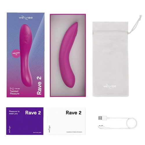 We-Vibe Rave 2 - App-vezérelt G-pont vibrátor (pink)