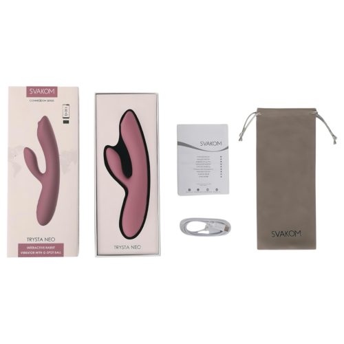 Svakom Trysta Neo - mozgógolyós, csiklókaros vibrátor (pink)