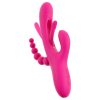 SMILE - tripla karos, nyelves vibrátor (pink)