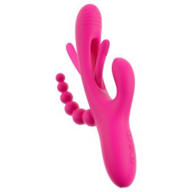 SMILE - tripla karos, nyelves vibrátor (pink)