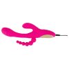 SMILE - tripla karos, nyelves vibrátor (pink)