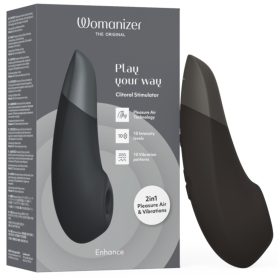   Womanizer Enhance 2in1 léghullámos csiklószívó + vibrátor (fekete)
