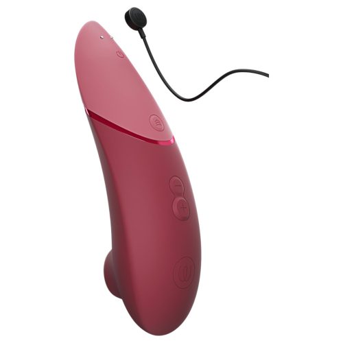 Womanizer Next - akkus, léghullámos csiklóizgató (bordó)