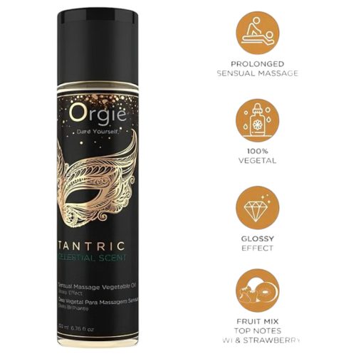 Orgie Tantric Celestial - érzéki masszázsolaj (200ml)