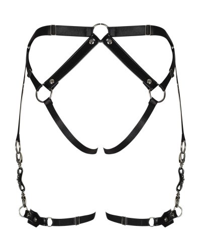 Obsessive A762 - csatos dísz testhám alsó (fekete) - S-L