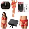 Obsessive Aloisa - 6 részes szexi fehérnemű ajándék szett (piros)
