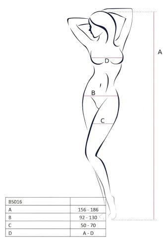 Passion BS016 - minimalista necc szett (fekete) - S-L