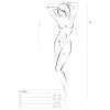 Passion BS064 - nyitott piros necc body (S-L)
