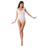 Passion BS064 - nyitott fehér necc body (S-L)
