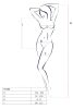 Passion BS064 - nyitott fehér necc body (S-L)