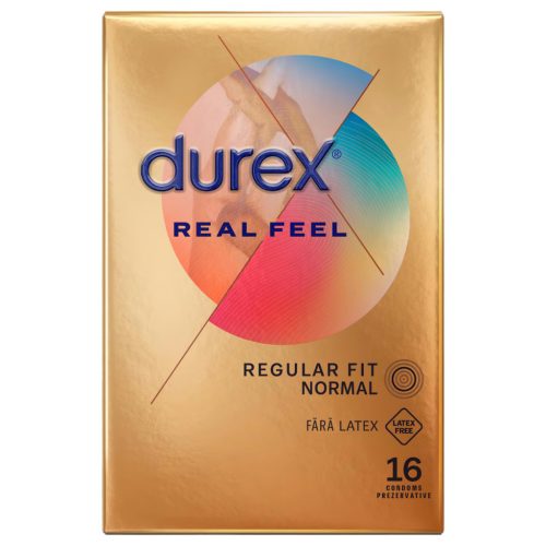 Durex Real Feel - latexmentes óvszer (16 db)