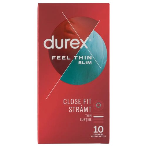 Durex Feel Thin Slim - élethű érzés óvszer (10 db)