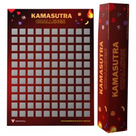   100Moments 100 Kamasutra Challenge - kaparós szexpóz poszter pároknak - A2