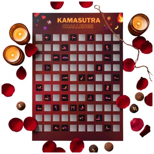 100Moments 100 Kamasutra Challenge - kaparós szexpóz poszter pároknak - A2