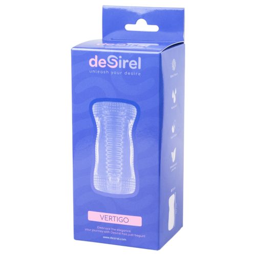 Desirel Vertigo - maszturbátor bordázott belsővel (átlátszó)
