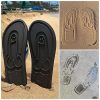 Flip-flop papucs - péniszes mintával (fekete)