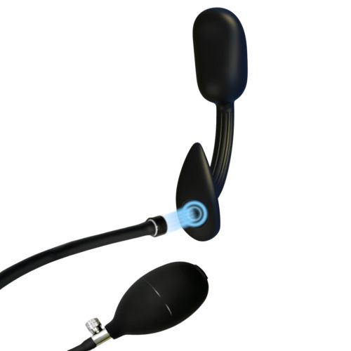 Kangvo - mágneses prosztata masszírozó anál plug görgőgolyóval (fekete)