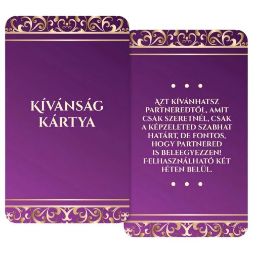 Érzékek Játéka - felnőtt szex társasjáték