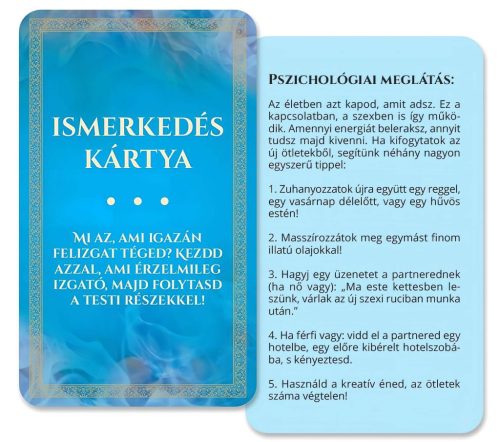 Érzékek Játéka - felnőtt szex társasjáték