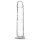 Addiction Crystal - tapadókorongos dildó (átlátszó) - 18 cm