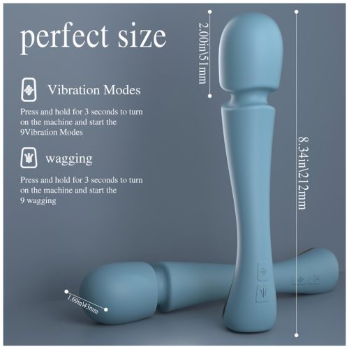 SEX HD Dancer - wand masszírozó vibrátor (türkiz)