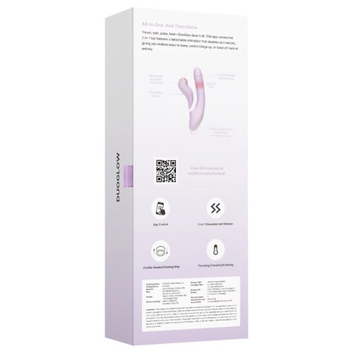Svakom DuoGlow - App-vezérelt G-pont és csiklóizgató vibrátor (lila)