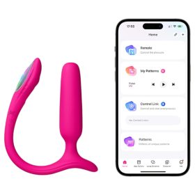   Lovense Lush Anal - App-vezérelt análvibrátor, LED-es – pink