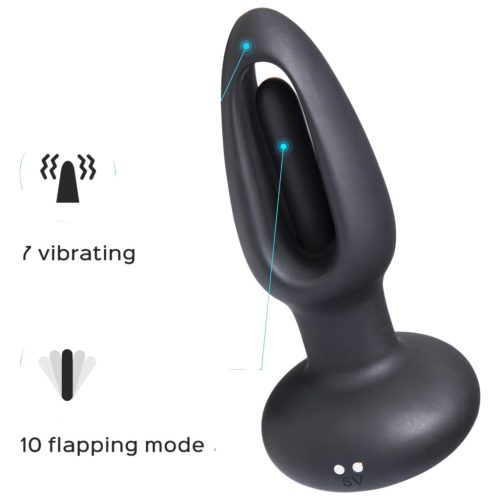 Honey Play Box Snuggy - nyelves anál vibrátor (fekete)