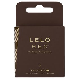 LELO Hex Respect XL - luxus óvszer (3 db)