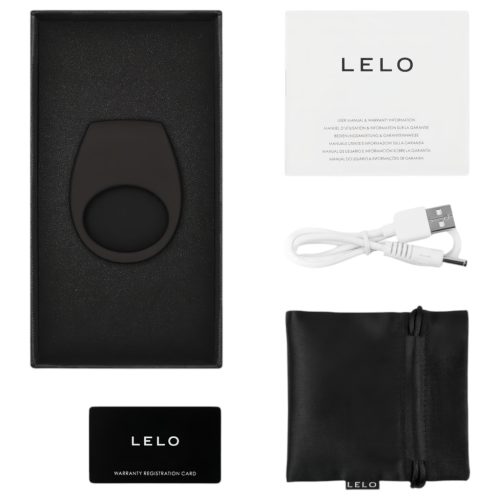 LELO Tor 3 - App-vezérelt vibrációs péniszgyűrű (fekete)