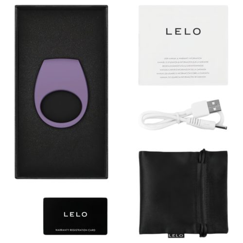 LELO Tor 3 - app-vezérelt, vibrációs péniszgyűrű (lila)