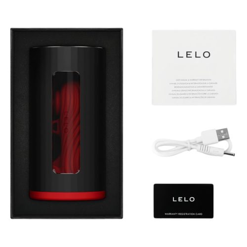 LELO F1s V3 - interaktív maszturbátor (piros)