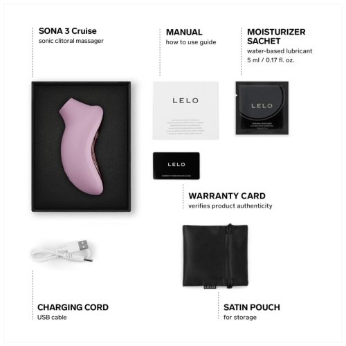 LELO Sona 3 Cruise - hanghullámos, vízálló csiklóizgató (pink)