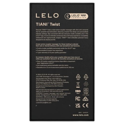 LELO Tiani Twist - app-vezérelt párvibrátor (pink)