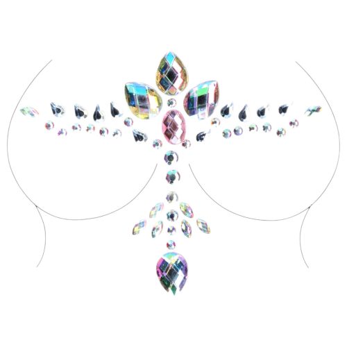 Le Désir - csillogó dekoltázs matrica (szivárvány)