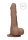 RealRock Dong 7 - élethű, herés dildó (17 cm) - sötét natúr