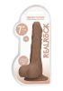 RealRock Dong 7 - herés élethű dildó (sötét natúr, 17 cm)