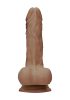 RealRock Dong 7 - herés élethű dildó (sötét natúr, 17 cm)
