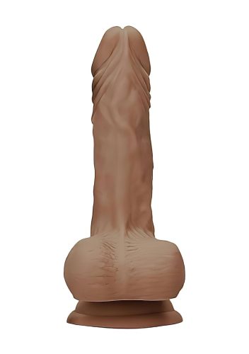 RealRock Dong 7 - herés élethű dildó (sötét natúr, 17 cm)