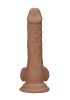RealRock Dong 7 - herés élethű dildó (sötét natúr, 17 cm)