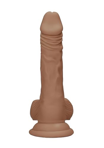 RealRock Dong 7 - herés élethű dildó (sötét natúr, 17 cm)