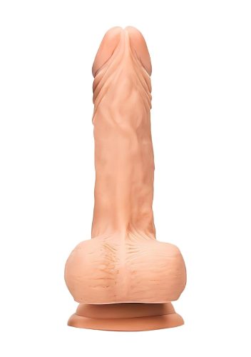 RealRock Dong 8 - élethű, herés dildó (20 cm, testszínű)