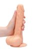RealRock Dong 8 - élethű, herés dildó (20 cm, testszínű)