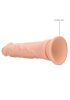 RealRock Dong 7 - élethű dildó (17 cm, testszínű)