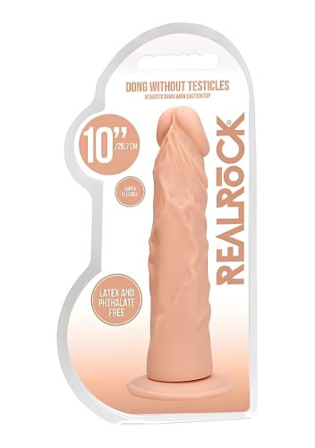 RealRock Dong 10 - élethű dildó (25 cm, testszínű)